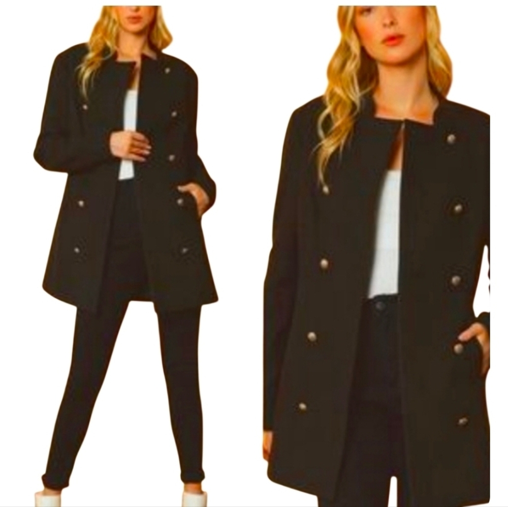 Entro Double Breasted Blazer Coat NWT Size Small
